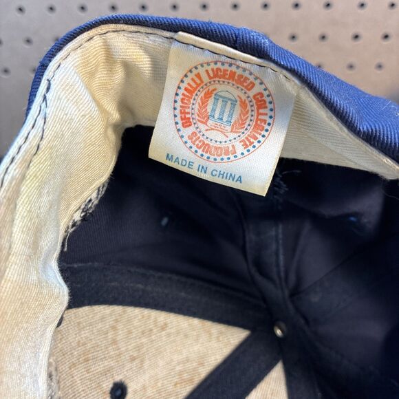 Vintage 90s Georgetown Hoyas Snapback Hat Cap NCAA Trucker Blue - Picture 11 of 12